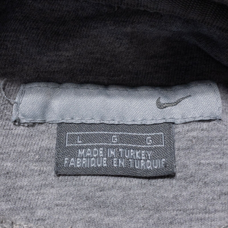 Vintage Nike Center Swoosh Hoodie Men's Large Pullover Sweatshirt Distressed Y2K