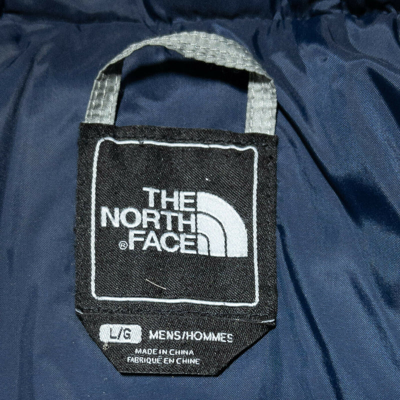 The North Face 550 Down Puffer Ski Jacket Full Zip Hooded Gray Men's Large