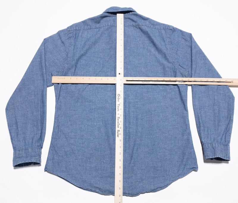 Polo Ralph Lauren Chambray Shirt Men's Large Button-Down Workshirt Long Sleeve
