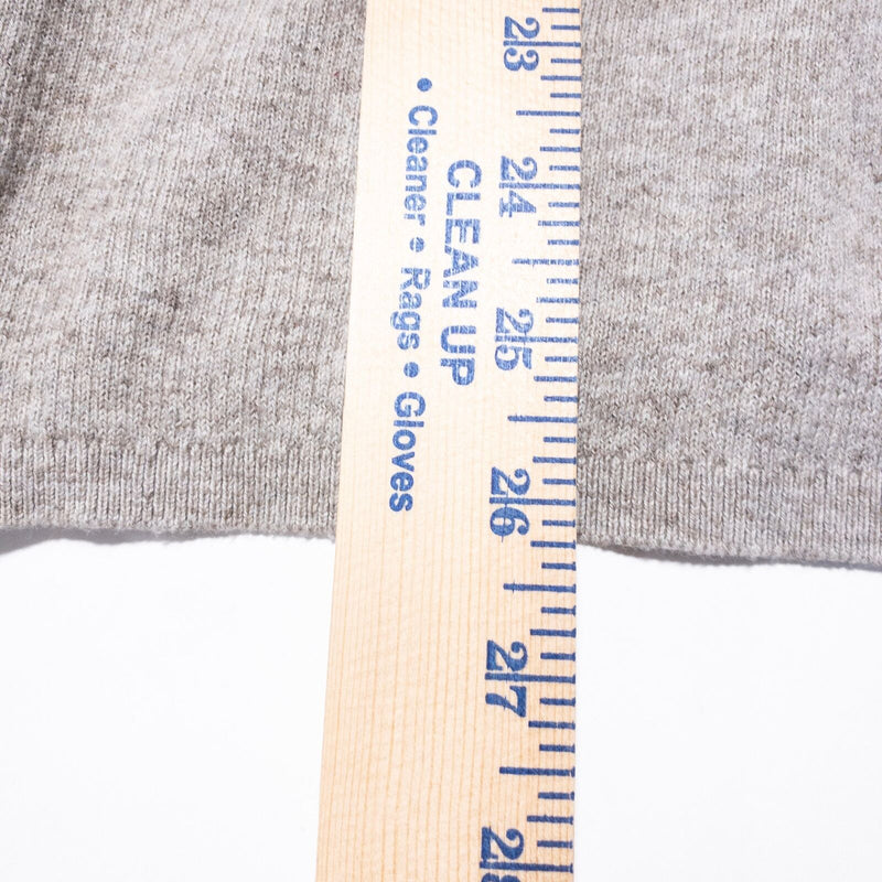 John Varvatos Cotton Wool Henley Sweater Men's Large Beige Knit Long Sleeve