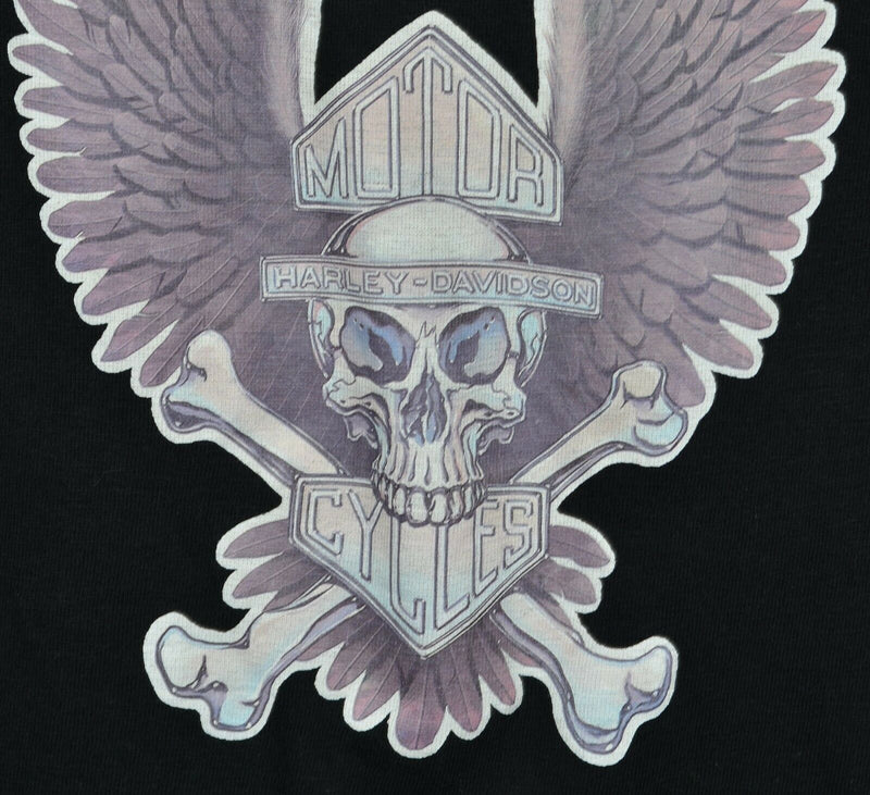Vintage 70s Harley-Davidson Men's Medium Easyriders Eagle Skull Skeleton T-Shirt