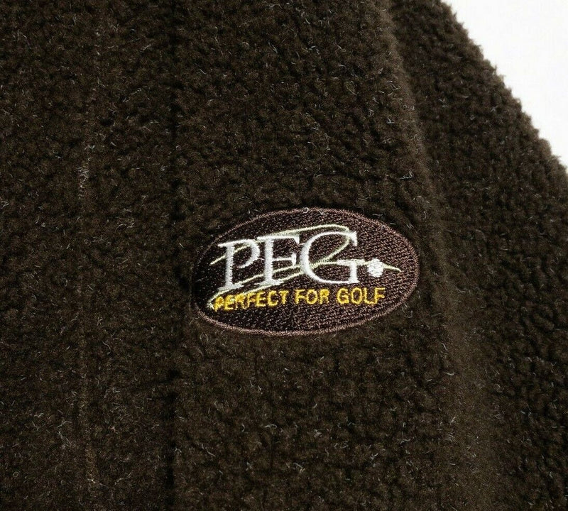 PFG Perfect for Golf Jacket Men's Large GORE Windstopper Lined Brown Sherpa