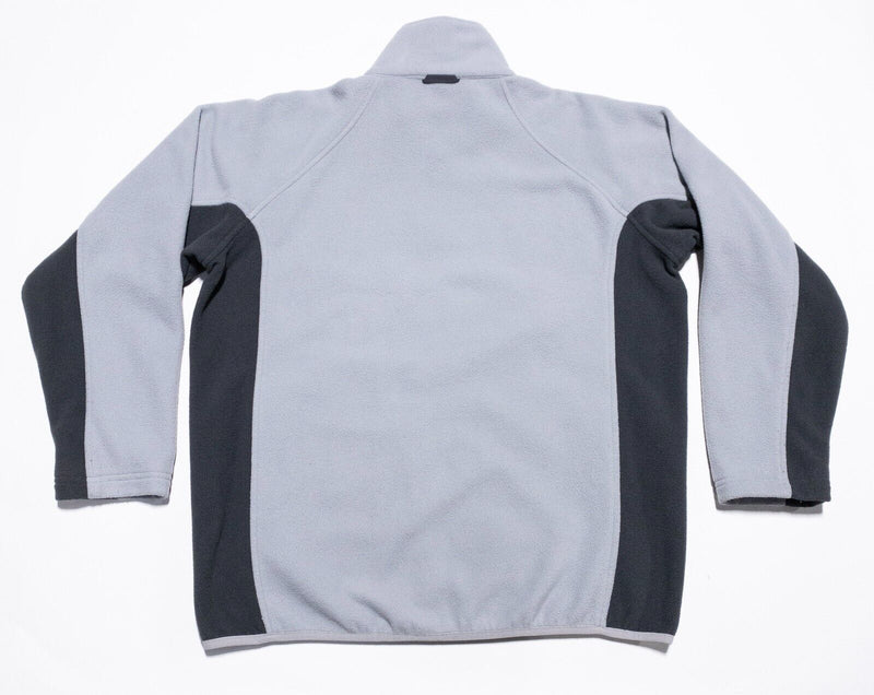 The North Face Fleece Jacket Men's Large Liner Full Zip Light Gray Logo