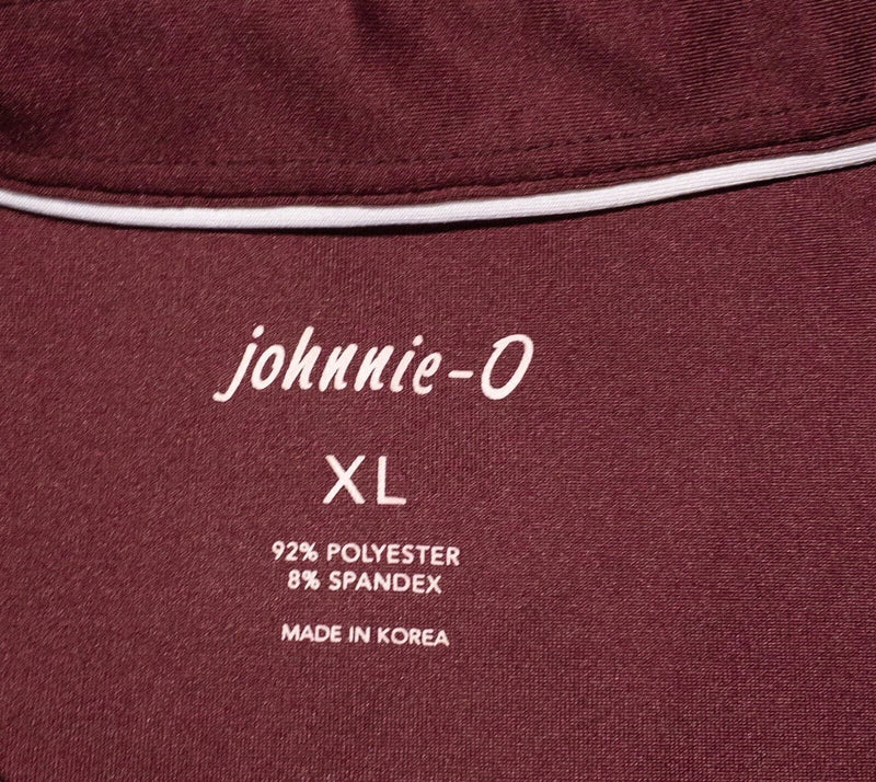 johnnie-O Prep Formance XL Golf Polo Shirt Maroon Red Wicking Loyola Academy