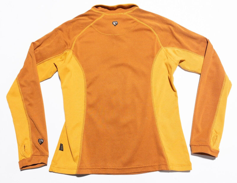 Kuhl Base Layer Women's Medium 1/4 Zip Pullover Sweater Orange Technikore Canada