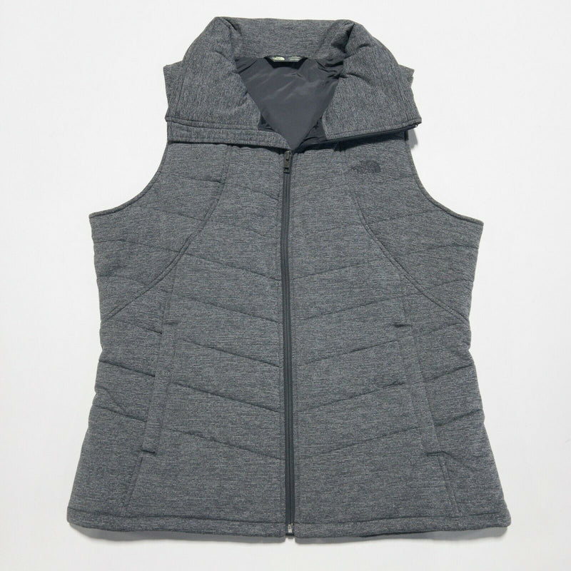 The North Face Women's XL Gray Quilted Puffer Full Zip Pseudio Vest