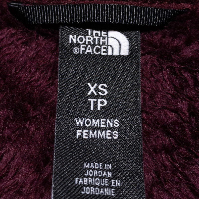 The North Face Osito Fleece Jacket Women's XS Deep Garnet Red/Purple Fuzzy Zip