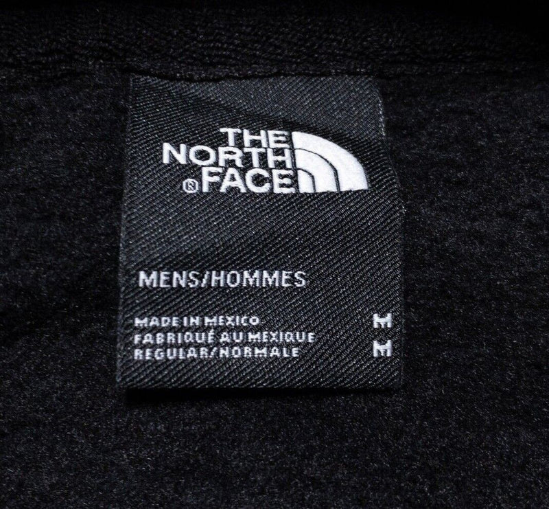 The North Face Hoodie Men's Medium Pullover Sweatshirt Black Purple Exploring
