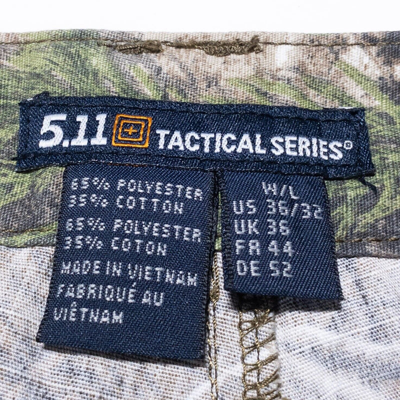 5.11 Tactical Camouflage Pants Men's 36x32 Cargo Straight Woods Hunting Pockets