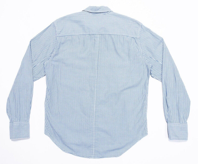 rag & bone Shirt XL Men's Tailored Workwear Blue Check Long Sleeve Button-Front