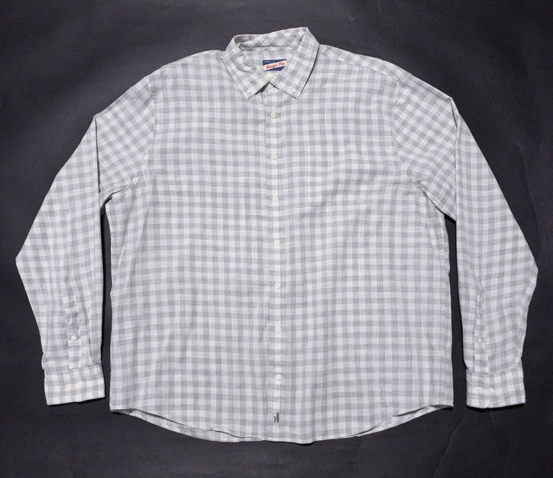 johnnie-O Shirt Men's XL Button-Down Long Sleeve Check Hanging Out Watts Sport