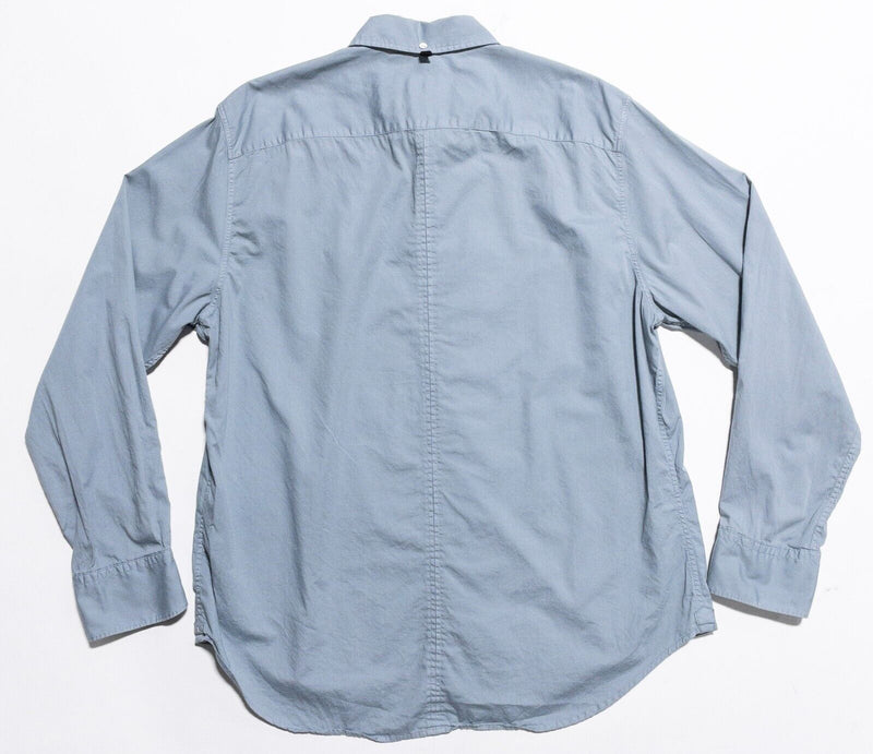 rag & bone Shirt Men's XL Fit 2 Button-Down Blue Long Sleeve Designer Modern