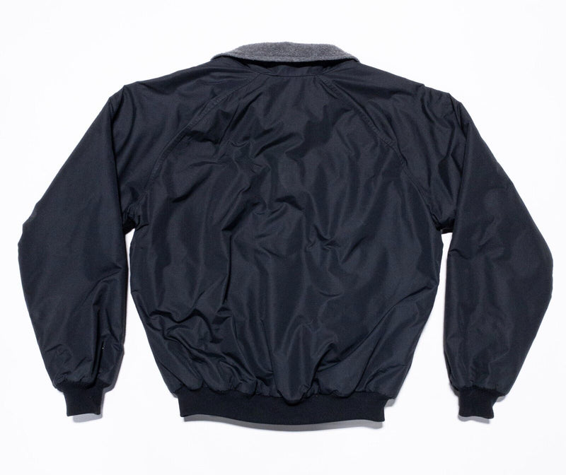 Vintage Patagonia Fleece Lined Bomber Jacket Men's Large Made in USA Black 28101