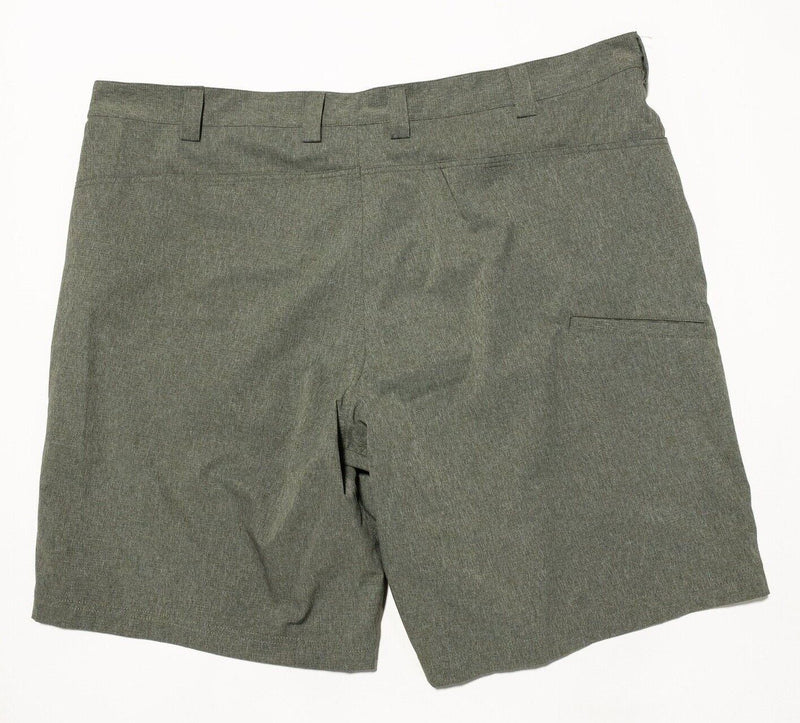 Duluth Trading Shorts 46 Men's Green Polyester Quick Dry Wicking Utility Pocket