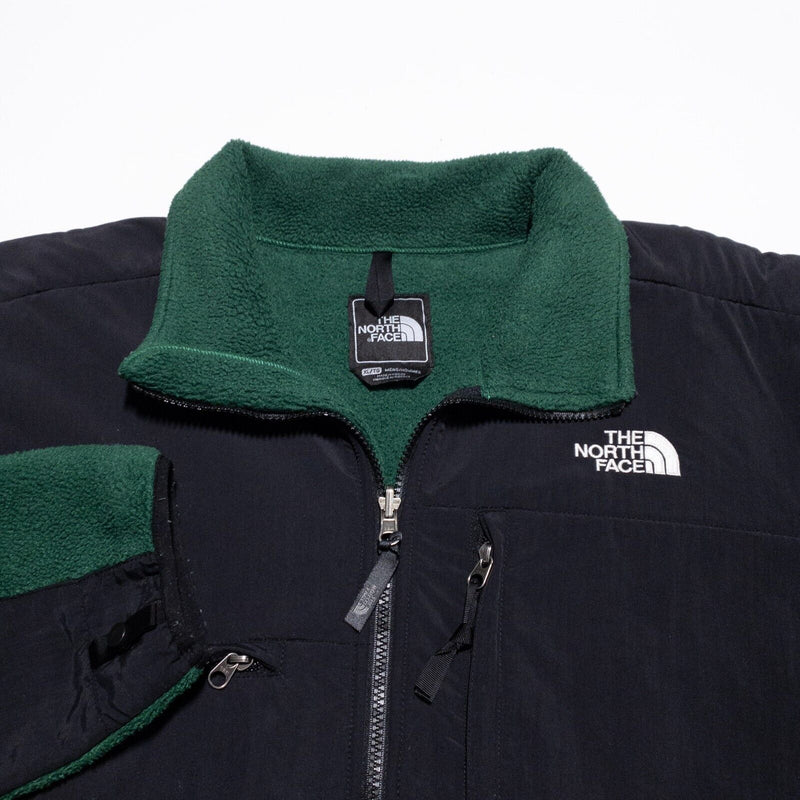 The North Face Denali Jacket Men's XL Polartec Vented Green Black Full Zip A193