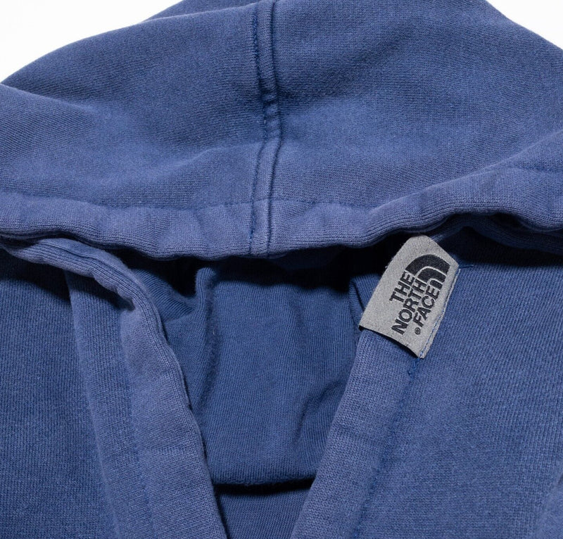 The North Face A5 Series Hoodie Men's Large Pullover Sweatshirt Blue Worn TNF