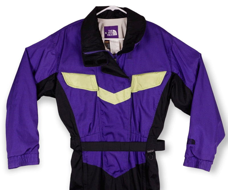Vintage The North Face Ski Suit Women's 8 Gore-Tex 90s Purple Neon Colorblock