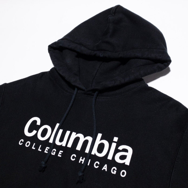 Columbia College Chicago Hoodie Men's Medium Champion Reverse Weave Black