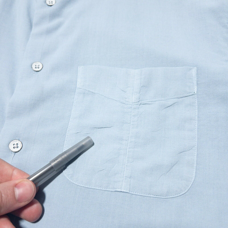 Rag & Bone Shirt Men's Medium Blue Standard Issue Long Sleeve Button-Front