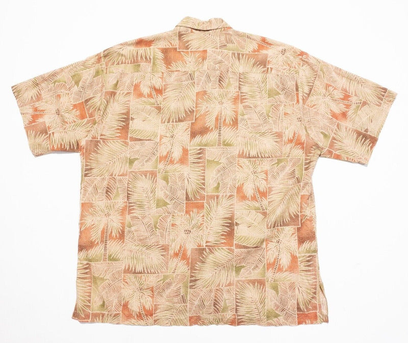 Tori Richard Hawaiian Shirt Men's XL Cotton Lawn Floral Palm Geometric Aloha
