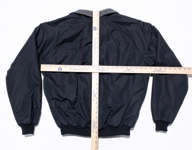 Vintage Patagonia Fleece Lined Bomber Jacket Men's Large Made in USA Black 28101