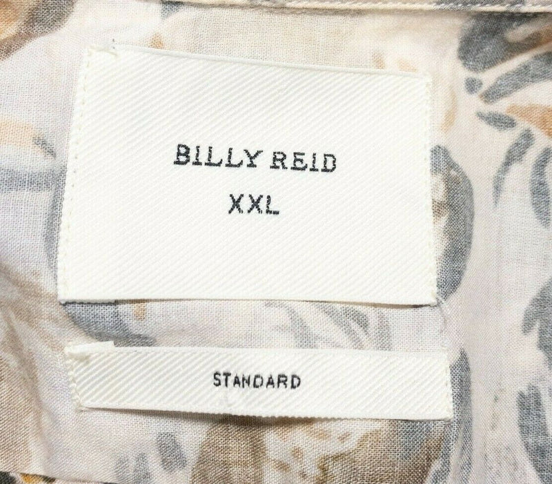 Billy Reid Shirt 2XL Standard Fit Men's Crabs Pattern Short Sleeve Button-Front