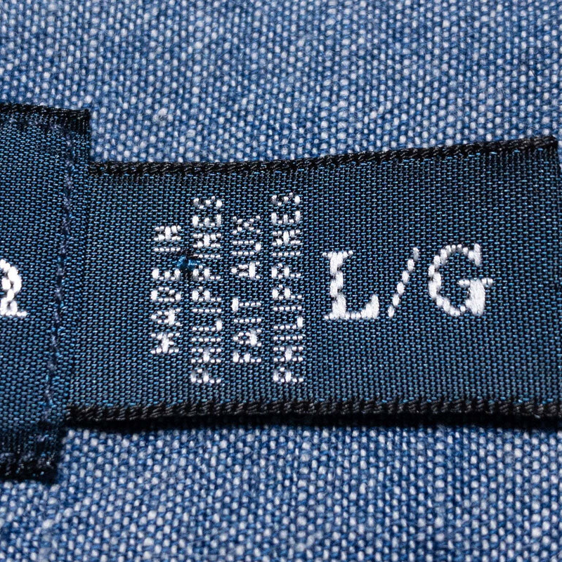 Polo Ralph Lauren Chambray Shirt Men's Large Button-Down Workshirt Long Sleeve