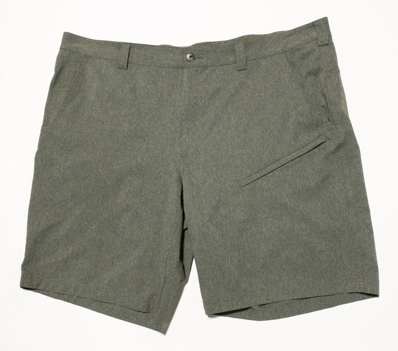 Duluth Trading Shorts 46 Men's Green Polyester Quick Dry Wicking Utility Pocket