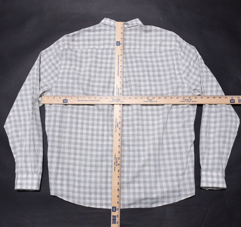 johnnie-O Shirt Men's XL Button-Down Long Sleeve Check Hanging Out Watts Sport