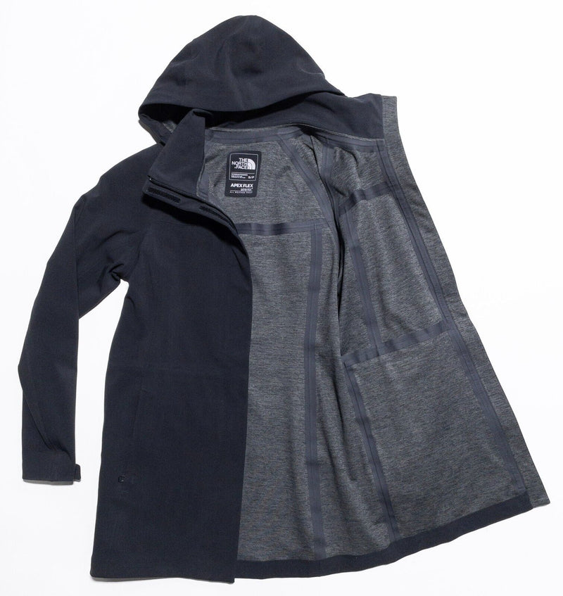 The North Face Jacket Women's Small Apex Flex Gore-Tex Full Zip Hooded Dark Gray