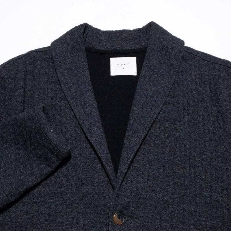 Billy Reid Cardigan Sweater Men's Medium Shawl Collar Cotton Blend Button-Front