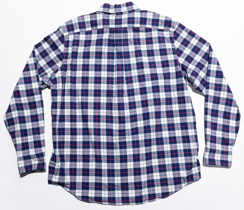 Vineyard Vines Murray Shirt Mens XL Slim Fit Blue Plaid Check Preppy Button-Down