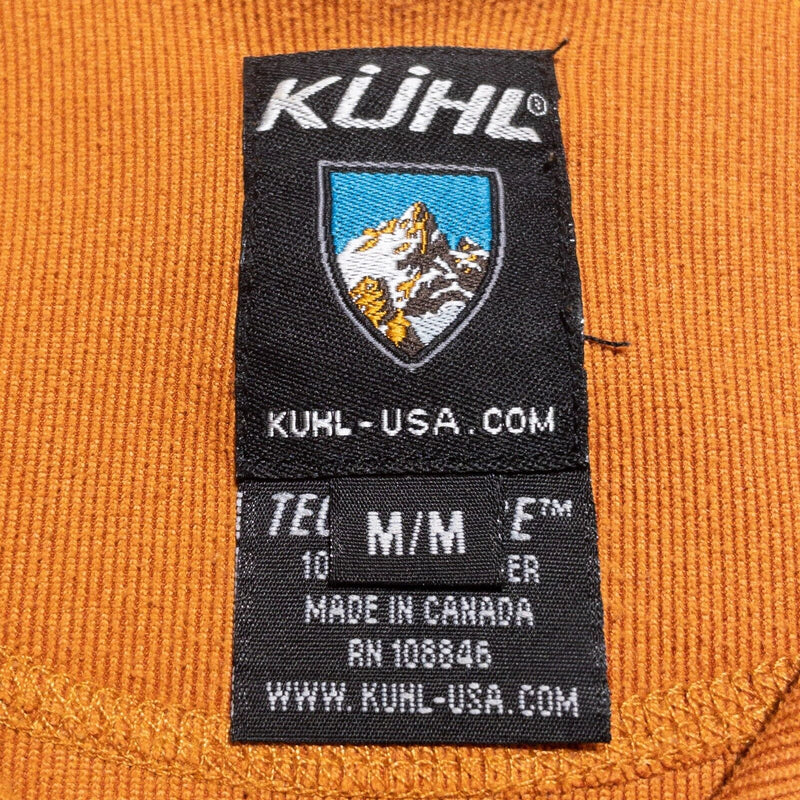 Kuhl Base Layer Women's Medium 1/4 Zip Pullover Sweater Orange Technikore Canada