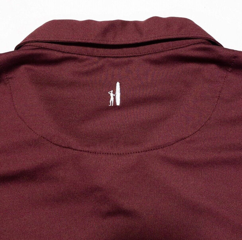 johnnie-O Prep Formance XL Golf Polo Shirt Maroon Red Wicking Loyola Academy