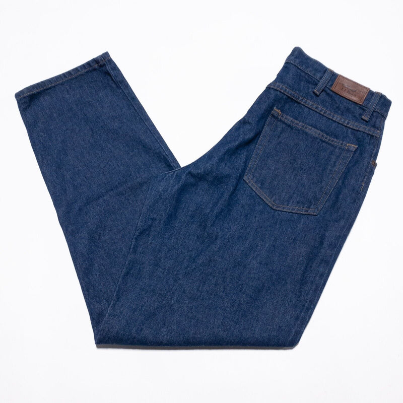 L.L. Bean Jeans Men's 34x32 Denim Pants Relaxed Fit Double L Dark Wash 134770