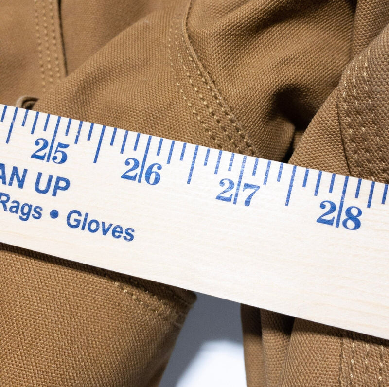Walls Workwear Jacket Men's XL Duck Canvas Full Zip Fleeced Lined Hooded Brown