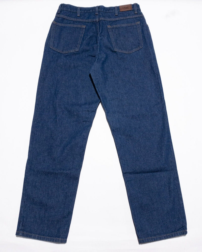 L.L. Bean Jeans Men's 34x32 Denim Pants Relaxed Fit Double L Dark Wash 134770