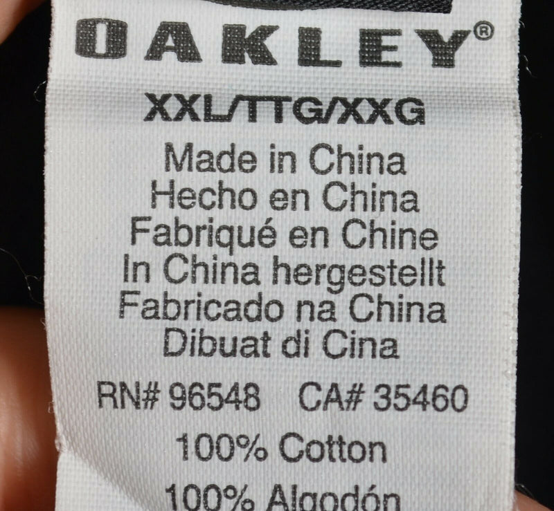 Oakley Men's 2XL Regular Fit Dark Gray Short Sleeve Button-Front Shirt