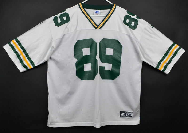 Vintage 90s Green Bay Packers Men's 52 (XL) Chmura White Starter Football Jersey