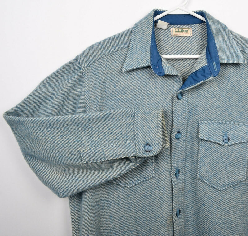 L.L. Bean Men's XL Northwoods Shirt Wool Blend Button-Front Flannel Shirt