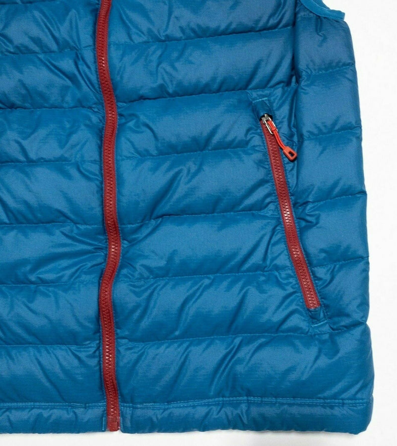 Patagonia Down Sweater Vest Blue Red Full Zip Packable Puffer 800 Fill Men's XS