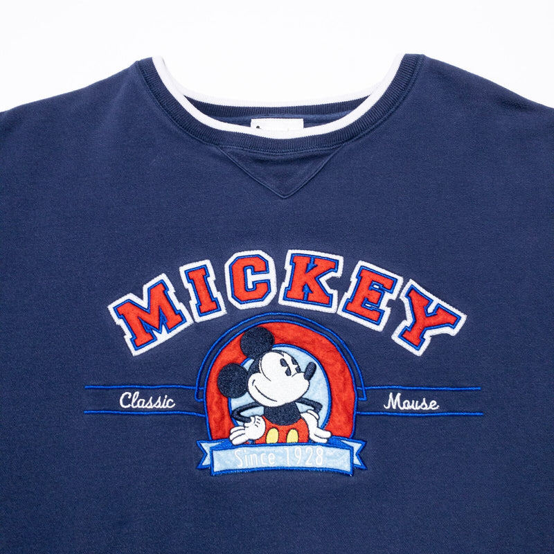 Walt Disney World Mickey Mouse Sweatshirt Adult 3XL Vintage 90s Embroidered