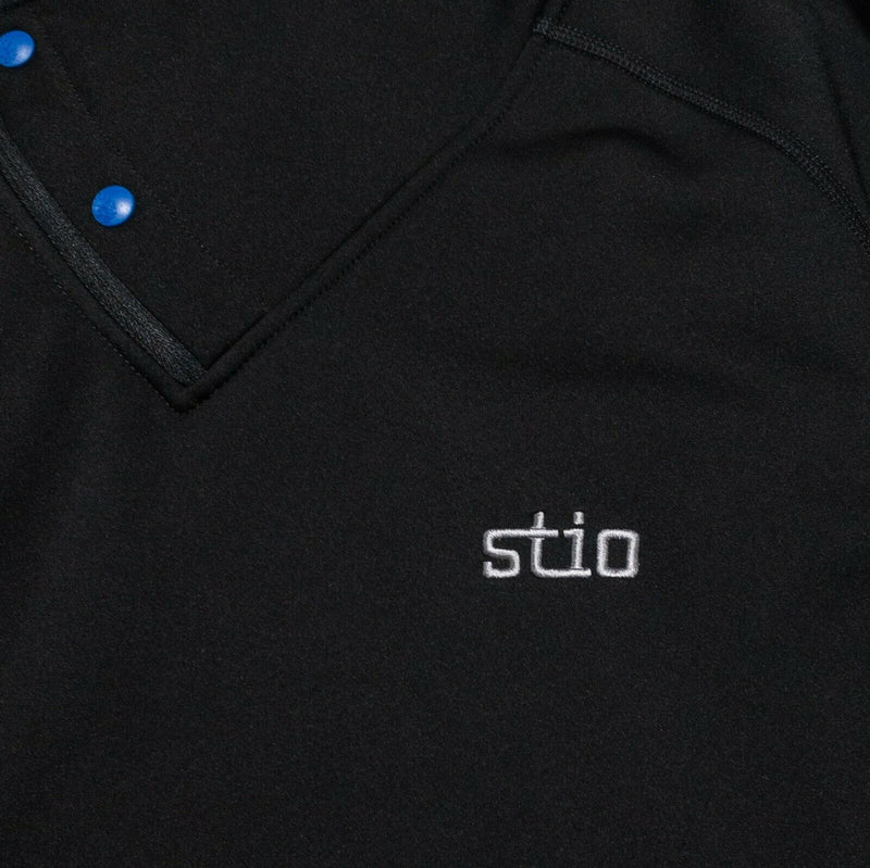 Stio Kita Fleece Pullover Men's Large Black Technical Midlayer Pullover Jacket