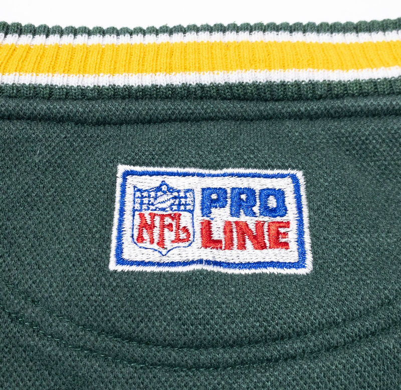 Vintage Green Bay Packers Sweatshirt Men XL NFL Pro Line Green 90s Logo Athletic