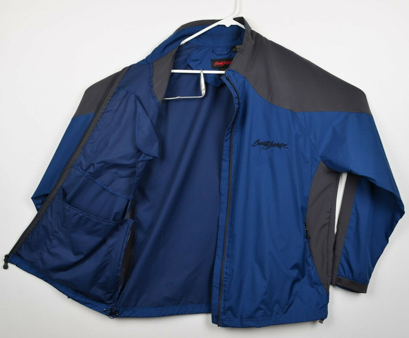 Barrett Jackson Men's Large Blue Full Zip EZEM System Lightweight Jacket