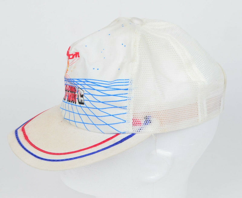 Vtg 80s Team Snap-On Tools K-Products Snapback Mesh Trucker Hat
