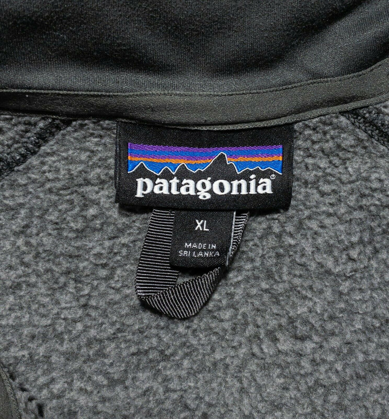 Patagonia Better Sweater Men's XL Solid Gray Fleece Full Zip Jacket Style 25527