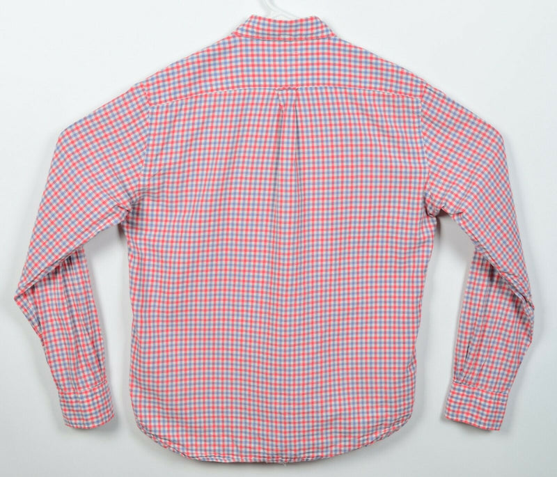 GANT Rugger Men's Medium "Vacay Madras" Pink Blue Check Button-Down Shirt