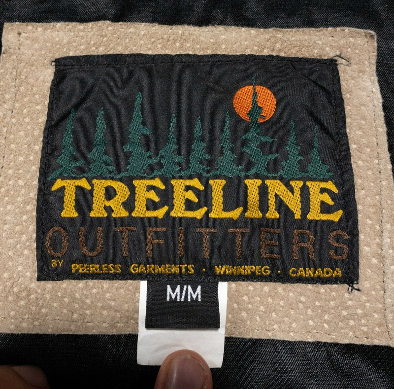 Treeline Outfitters Soaring Free Leather Wool Embroidered Jacket Men's Medium