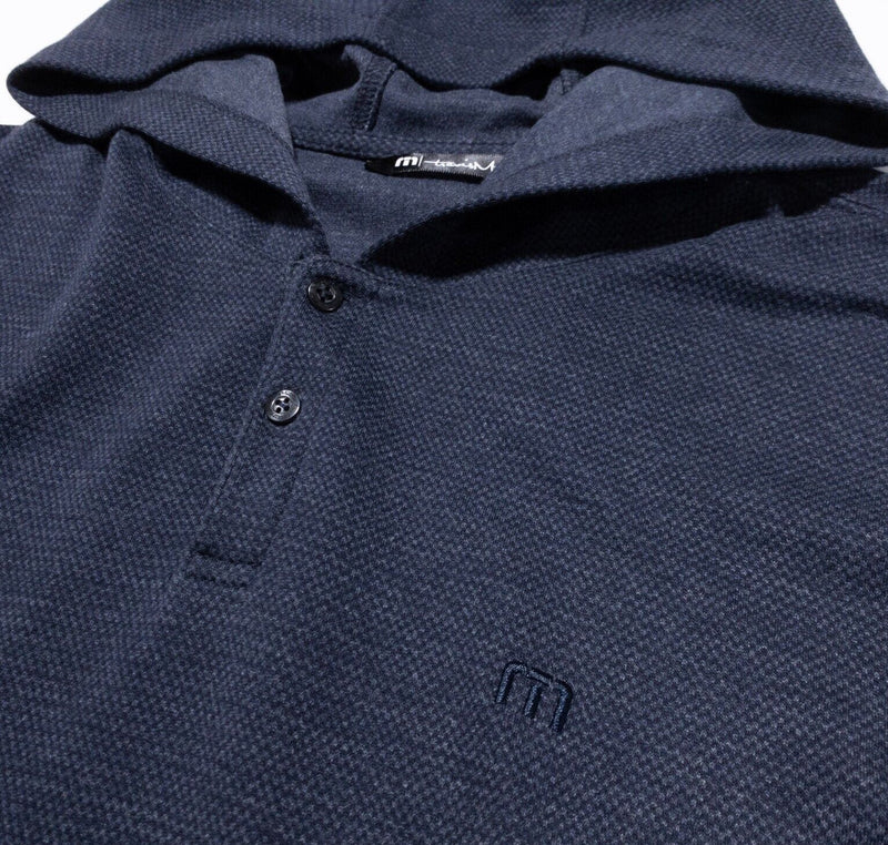 Travis Mathew Hoodie Men's XL Golf Sweatshirt Cotton Blend Long Sleeve Navy Blue